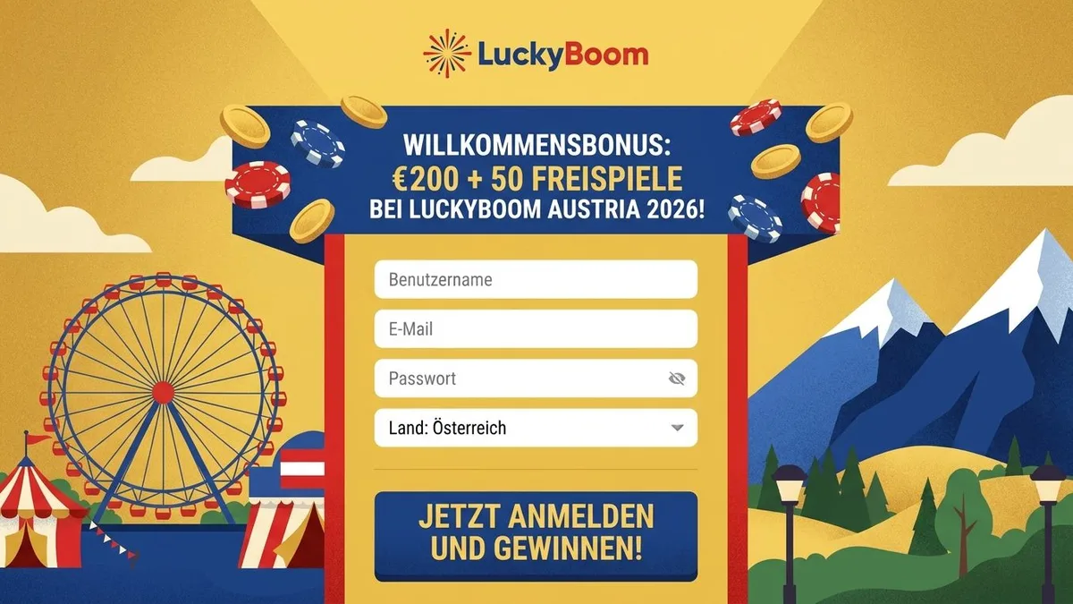 Registrierung mit Bonus bei Lucky Boom